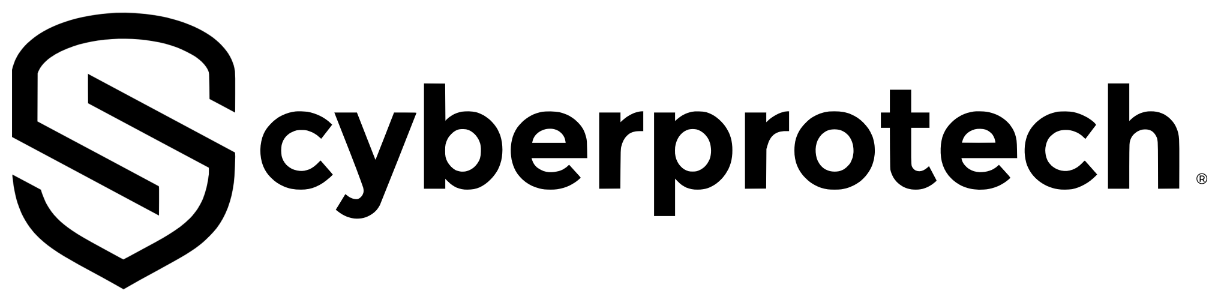 Logótipo horizontal Cyberprotech · Preto · transparente