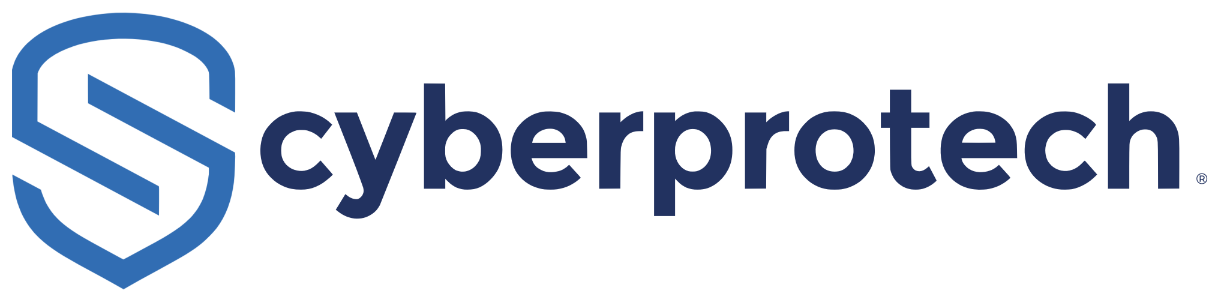 Logótipo horizontal Cyberprotech · Principal · fundo branco