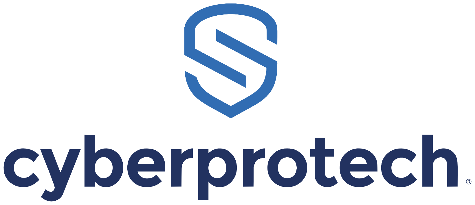 Logótipo vertical Cyberprotech · Principal · fundo branco