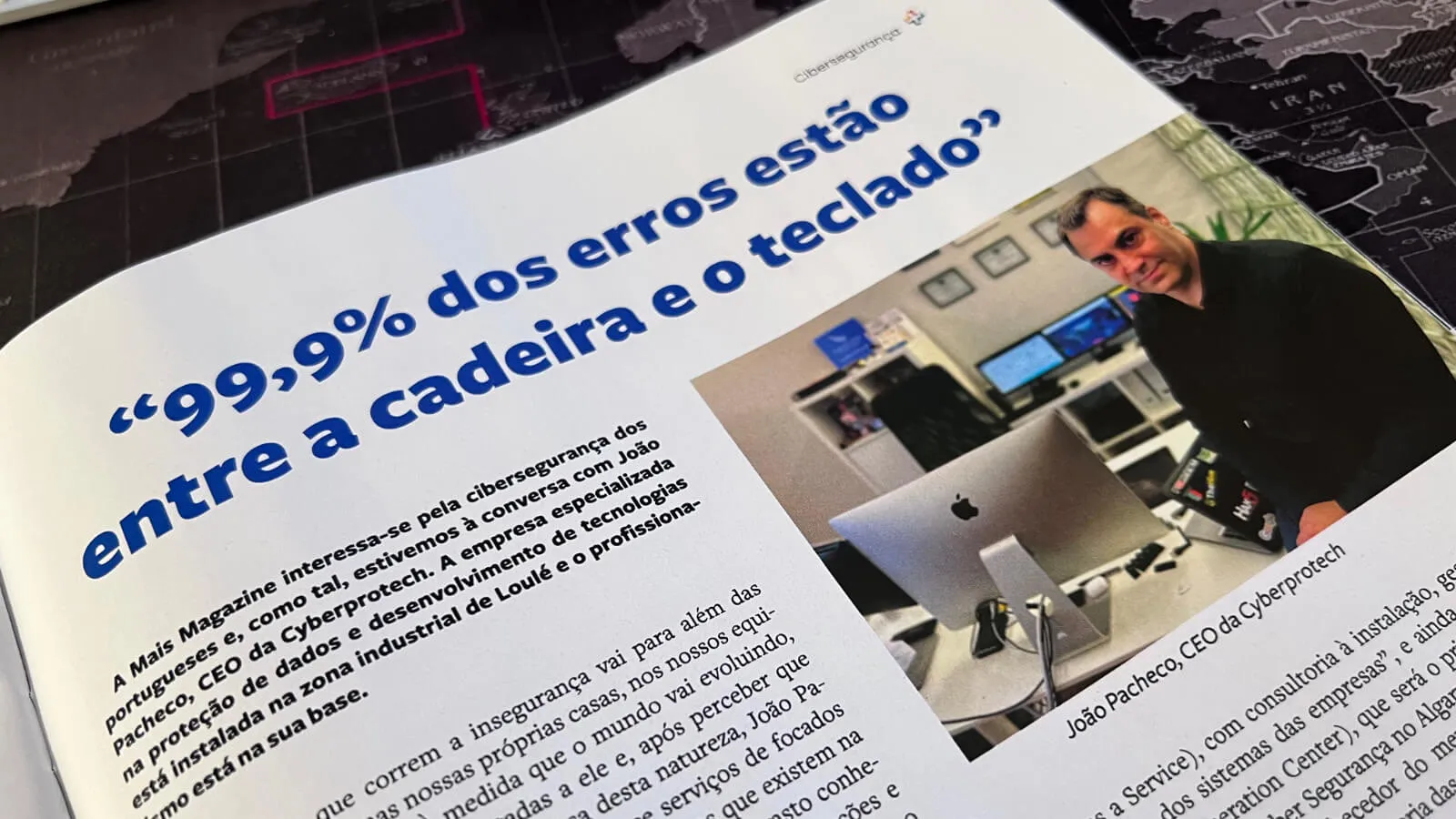 Capa do artigo: 99,9% dos erros estão entre a cadeira e o teclado
